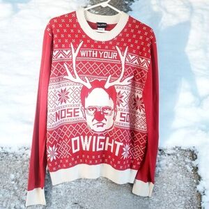 The Office Sweater Ugly M Womens Christmas Holiday Your Nose So Dwight Funny New